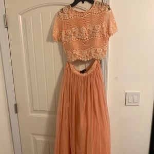 City Triangles two piece gown